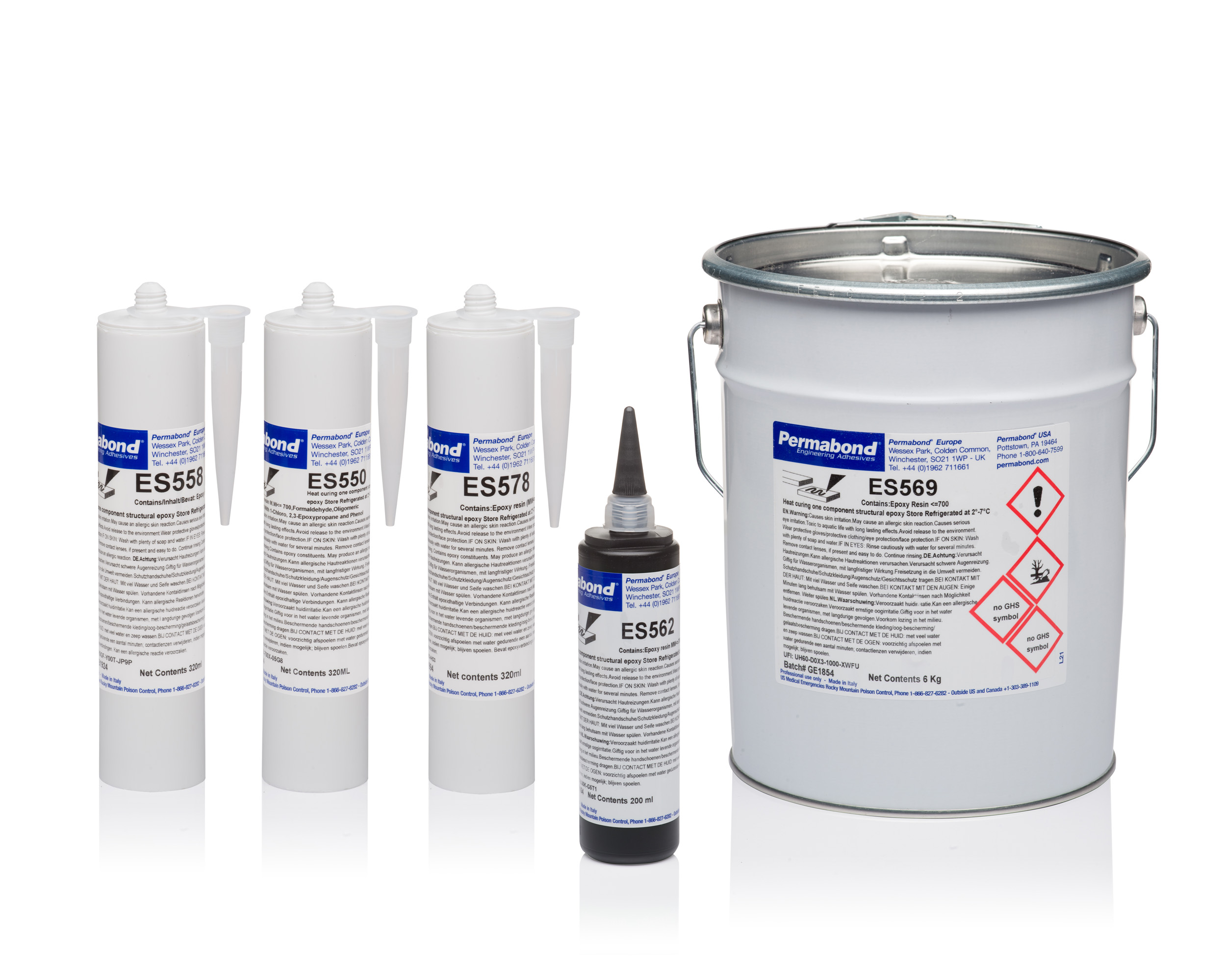 Permabond ET538 1:1 Ratio Slow Set 120 - 150 min Two-Part Epoxy Adhesive